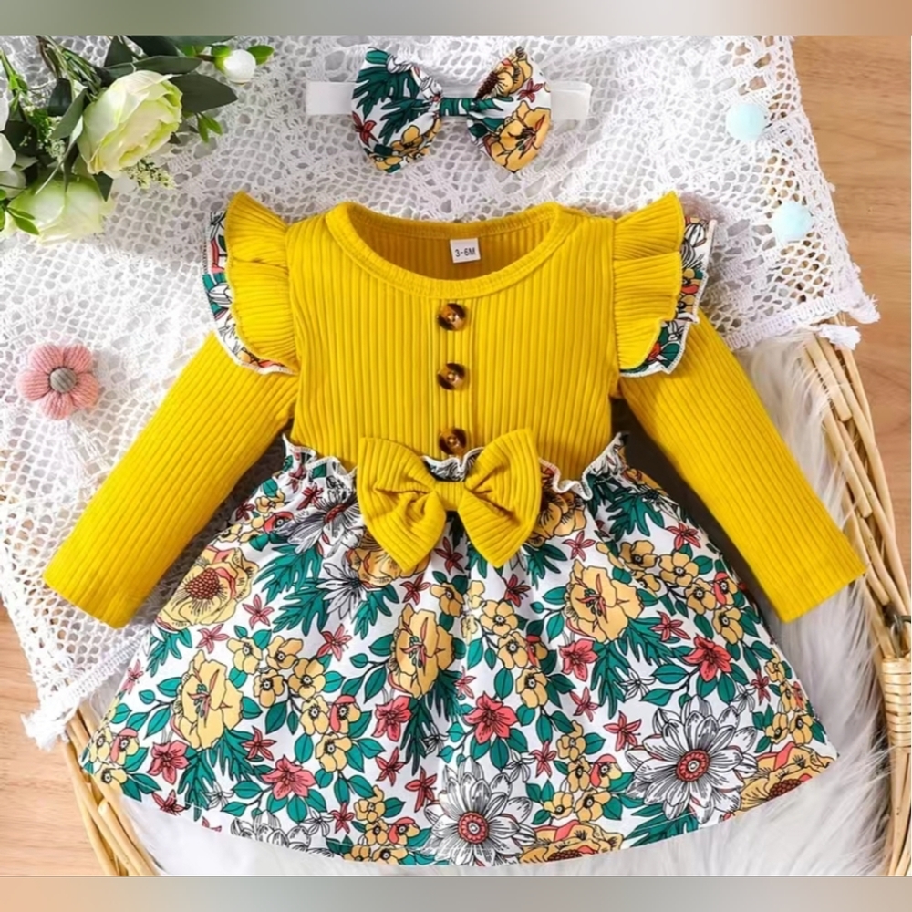 Baby girl dress 2 piece set